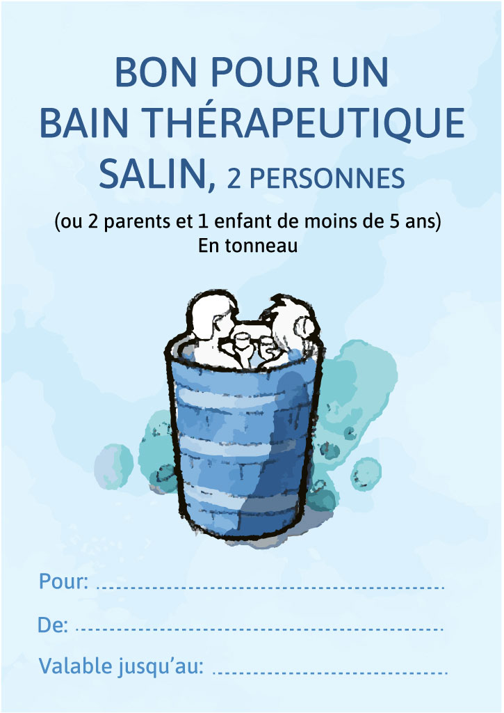 Bon pour un bain salin pour 2 personnes
