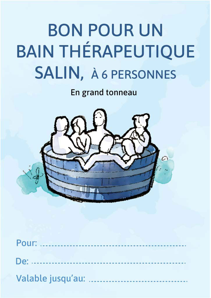 Bon pour un bain salin pour 6 personnes