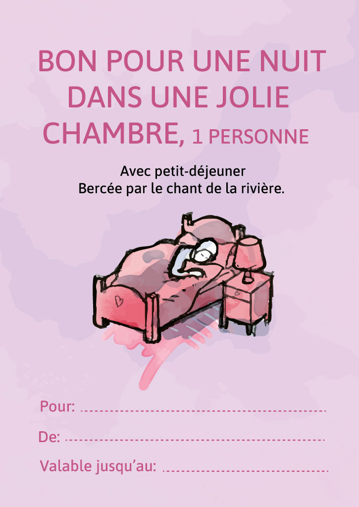 Bon pour une chambre avec petit-déjeuner, pour une personne