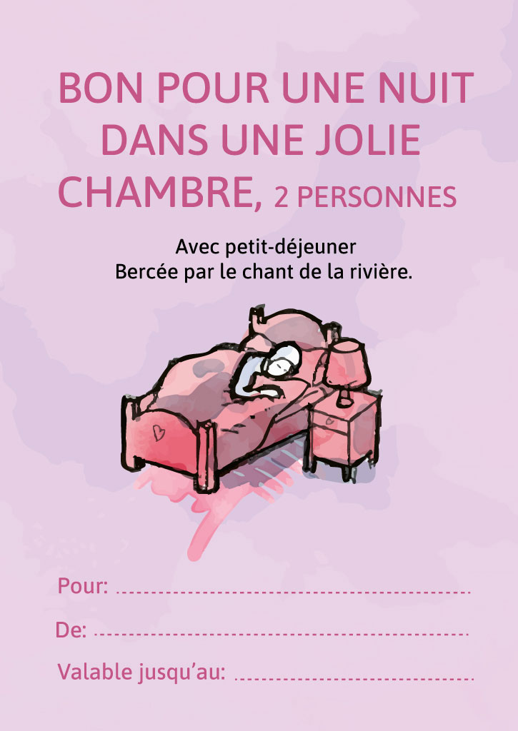 Bon pour une chambre avec petit-déjeuner, pour deux personnes